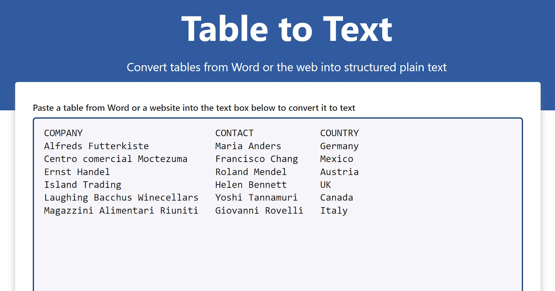 Explore the benefits of converting tables from text editors or websites into plain text format for improved data accessibility and usability. Learn how tools like 'Table to Text' can streamline the data extraction process and enhance the compatibility of table data with different applications.