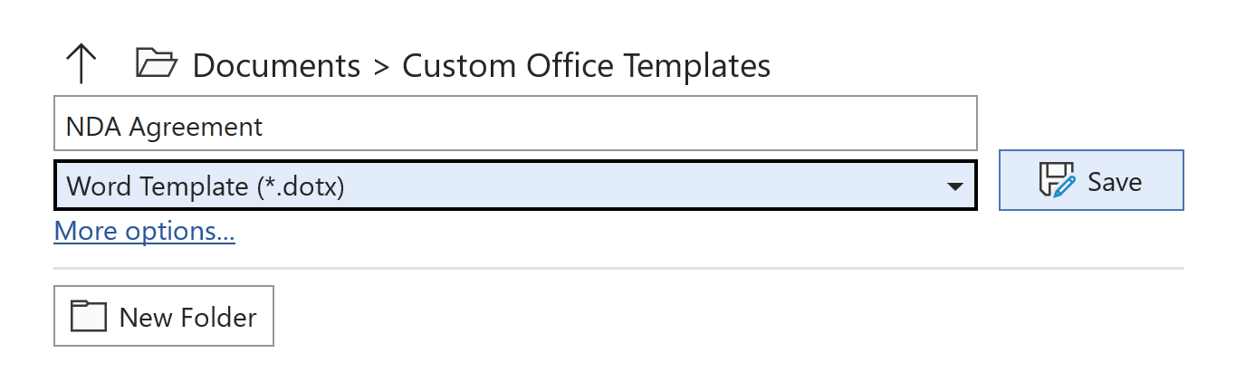 Create a custom template in Microsoft Word