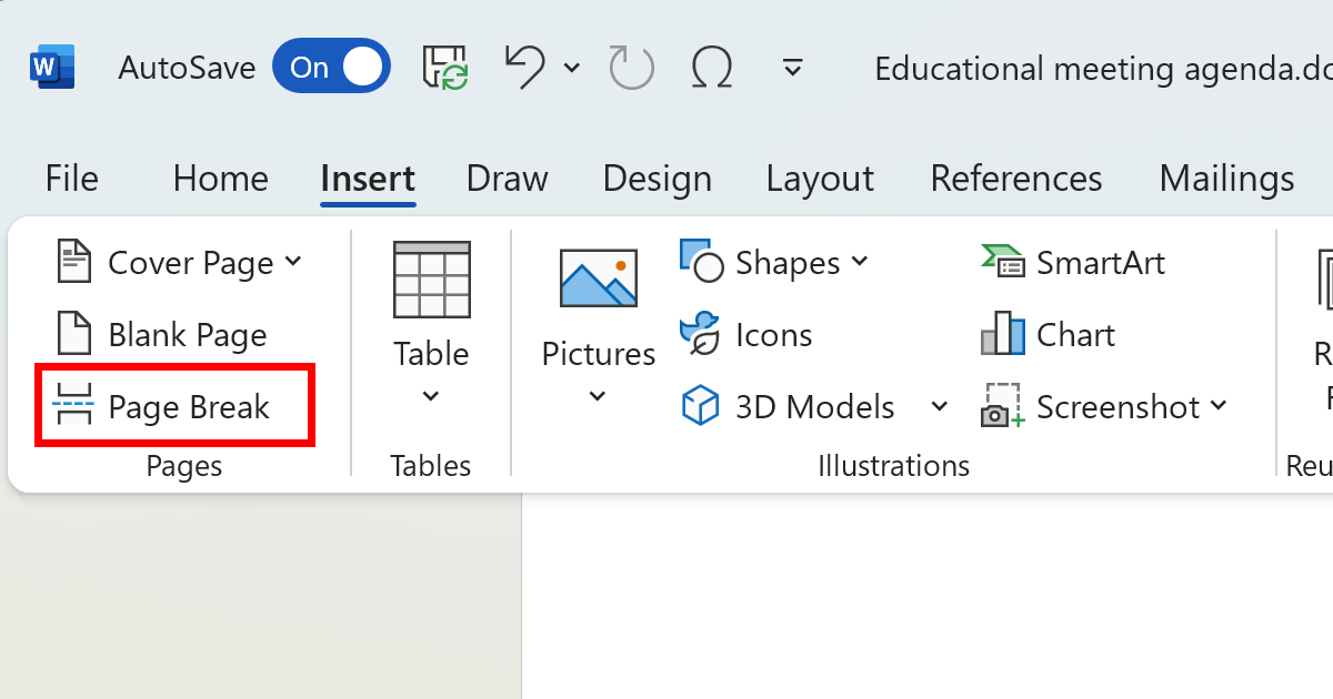 Learn how to insert a page break in Microsoft Word with this step-by-step guide. Take control of your document's layout and prevent awkward page breaks.