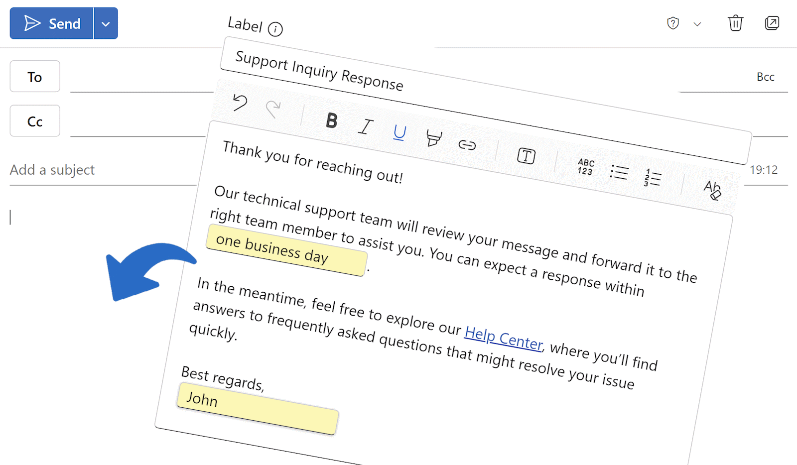 Save time in Outlook by automating your most common email responses and messages.