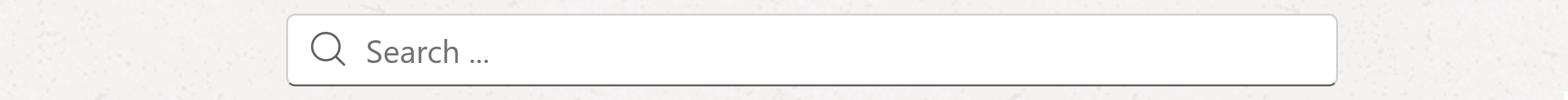 Search bar in workspace