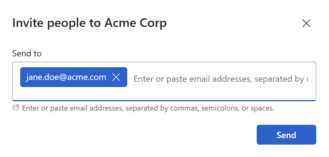 Invite people to your workspace